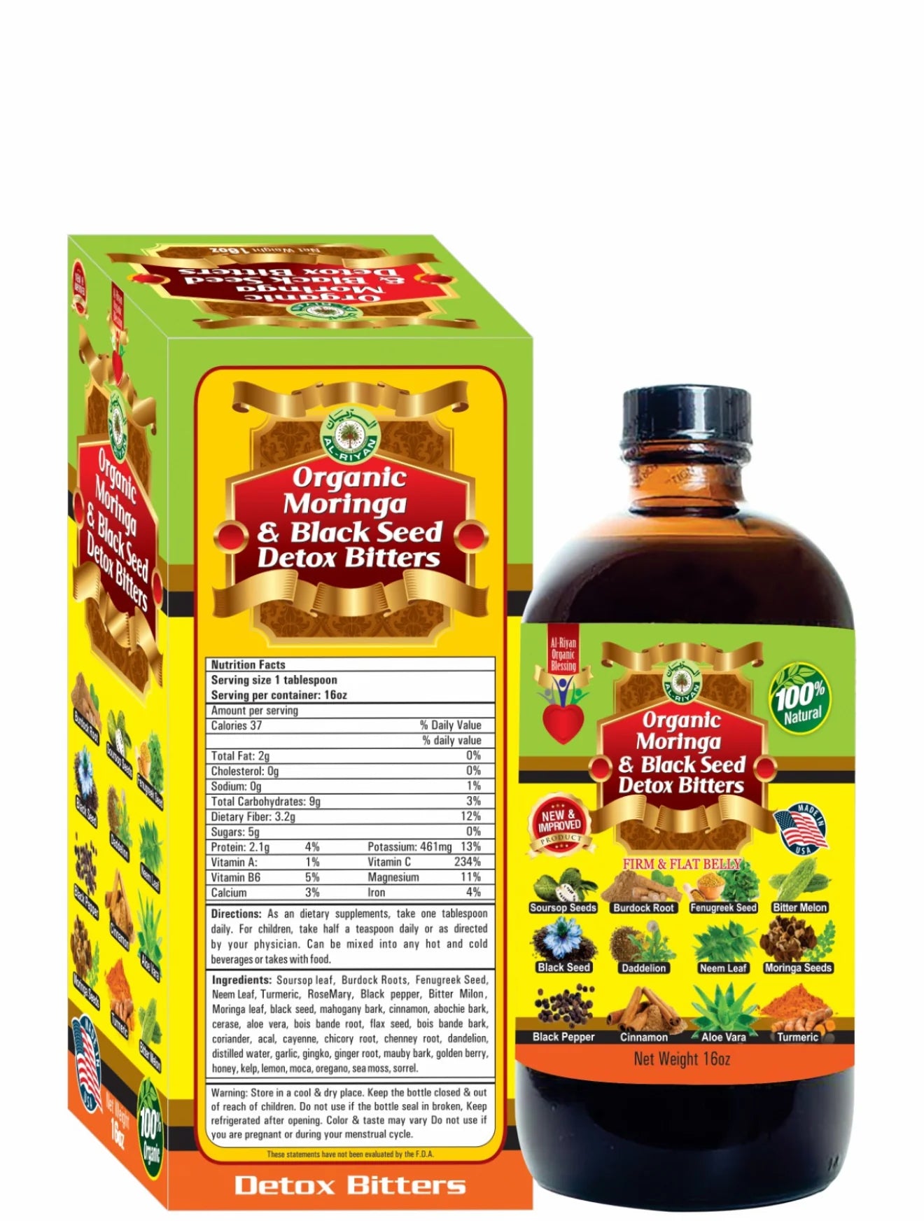 Black Seed Moringa Bitter - Al RIYAN