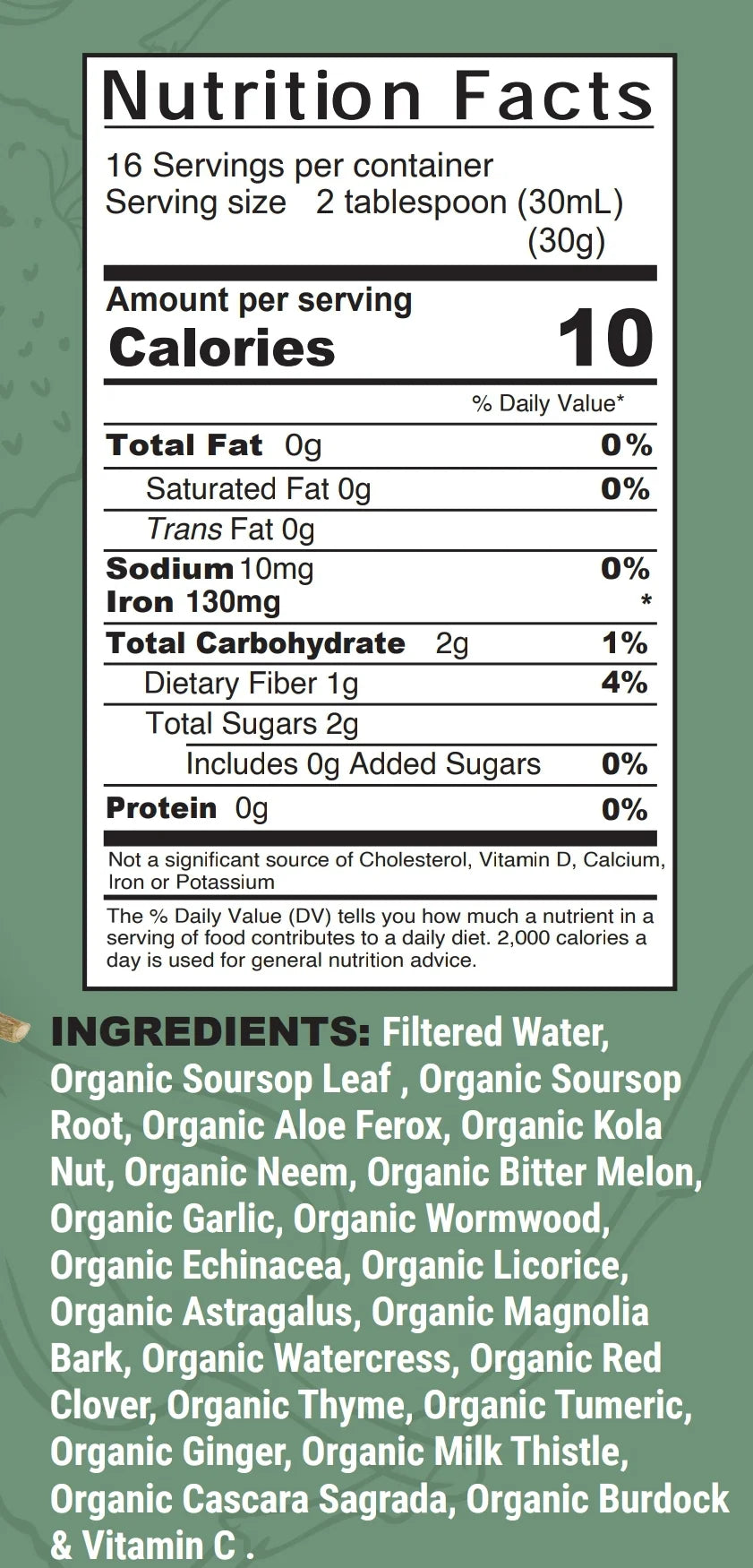 Super Moringa Soursop Bitters - NaturalHerbalLabs