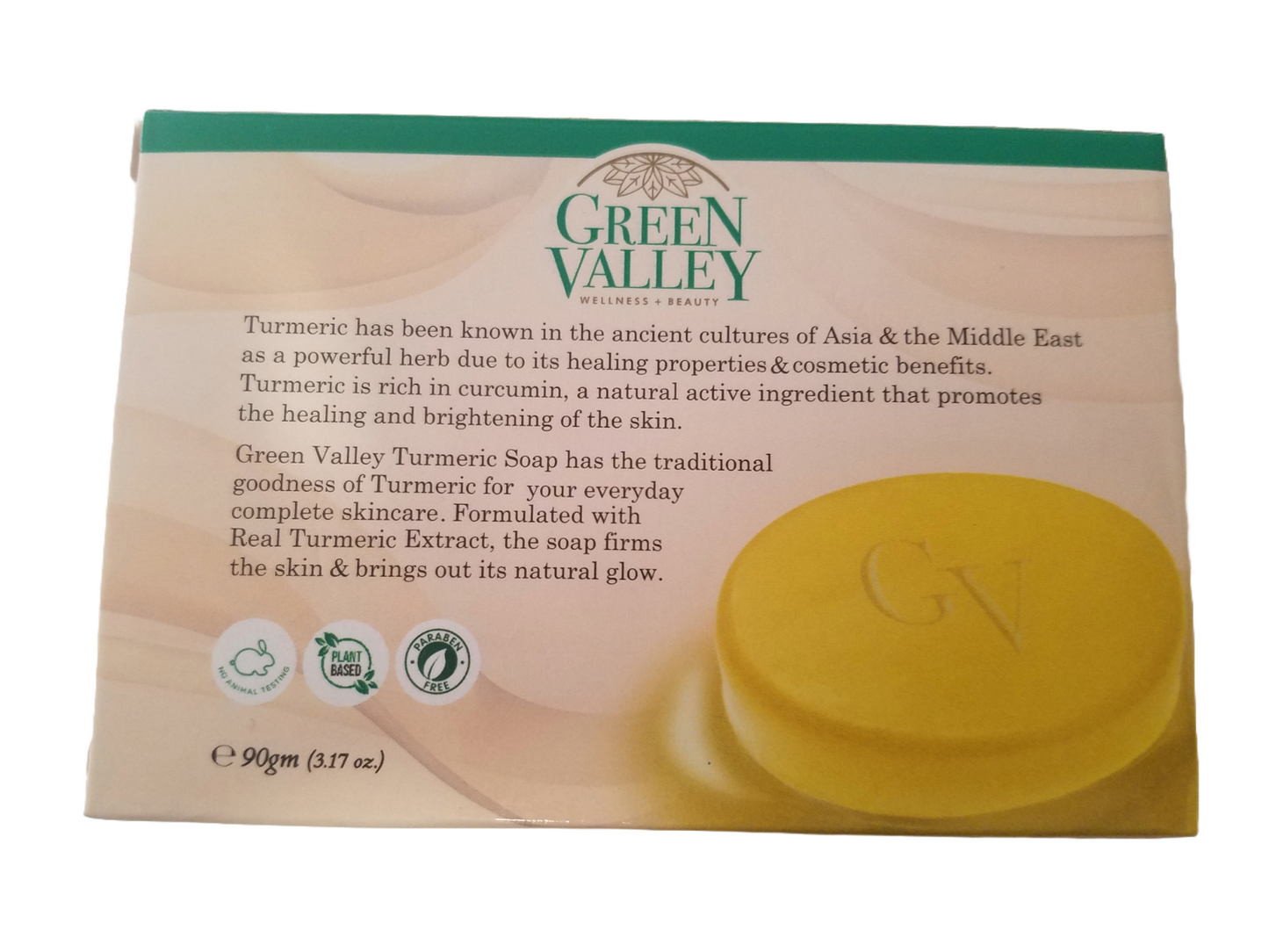 Green Valley Turmeric Soap Transparent Glycerin Bar