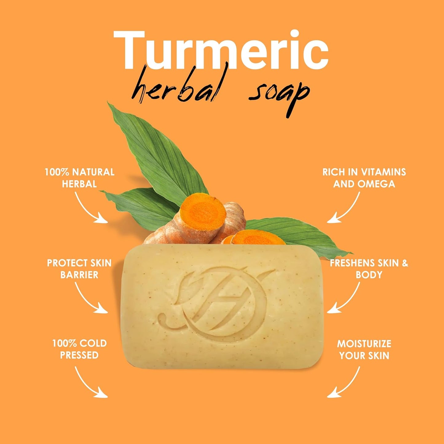 Herboganic Turmeric Herbal Soap