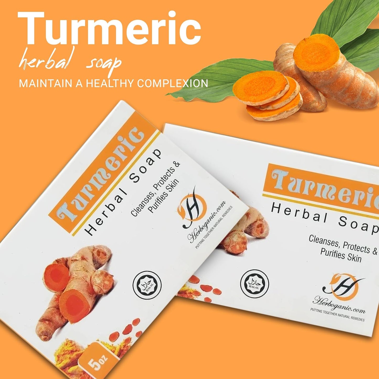 Herboganic Turmeric Herbal Soap