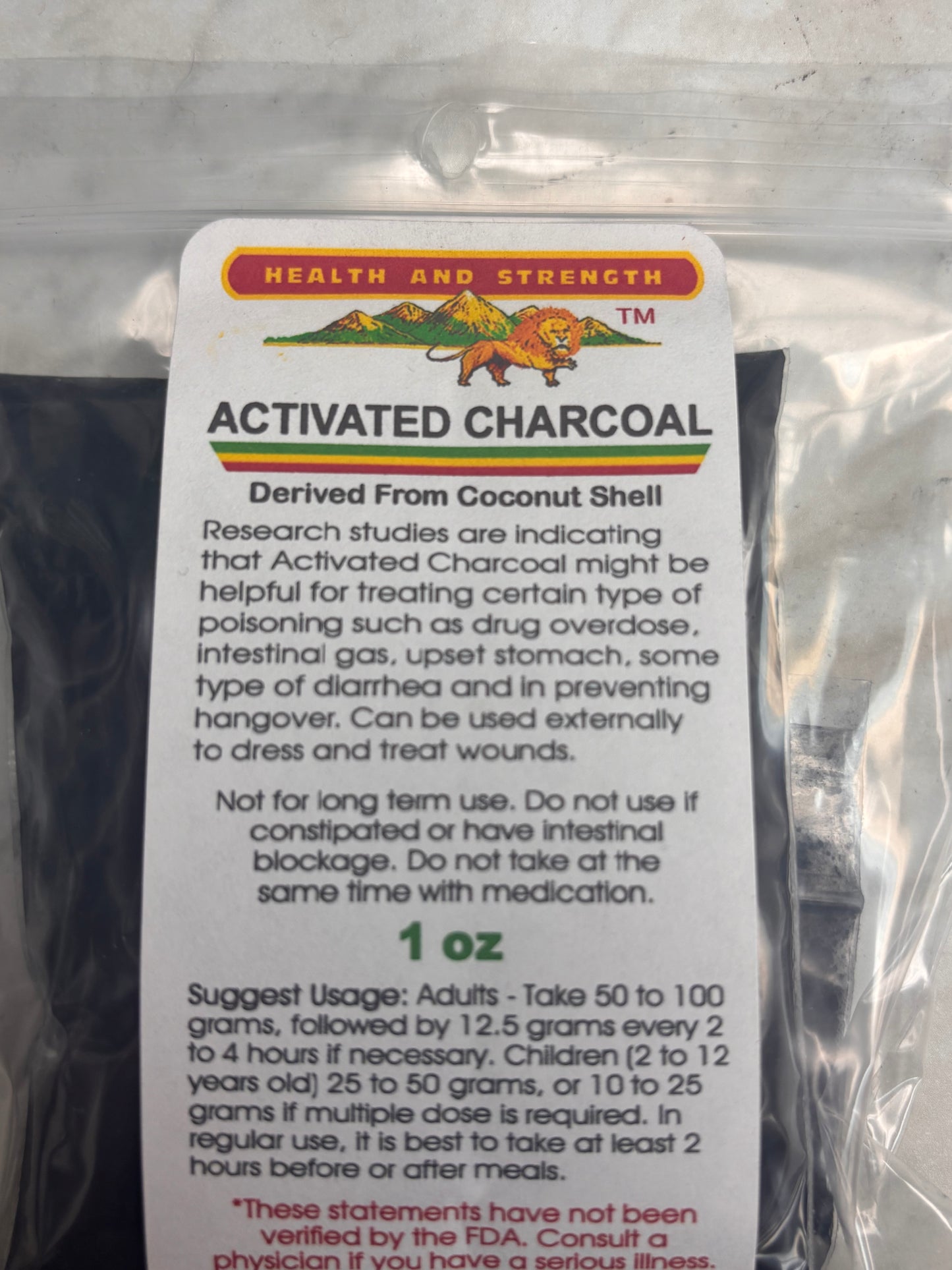 Activated charcoal