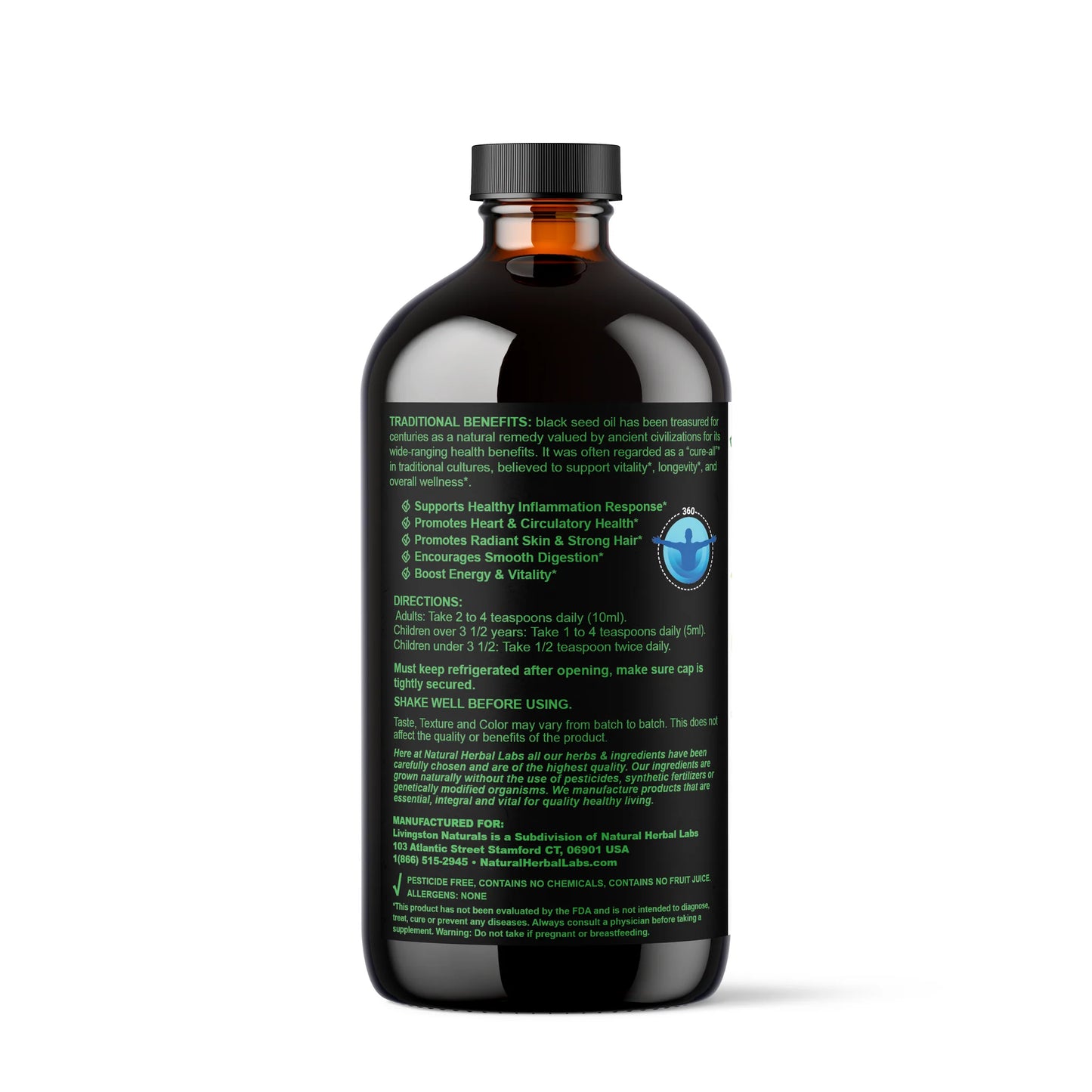 Blackseed Oil, Oil of Oregano & Moringa - NaturalHerbalLabs