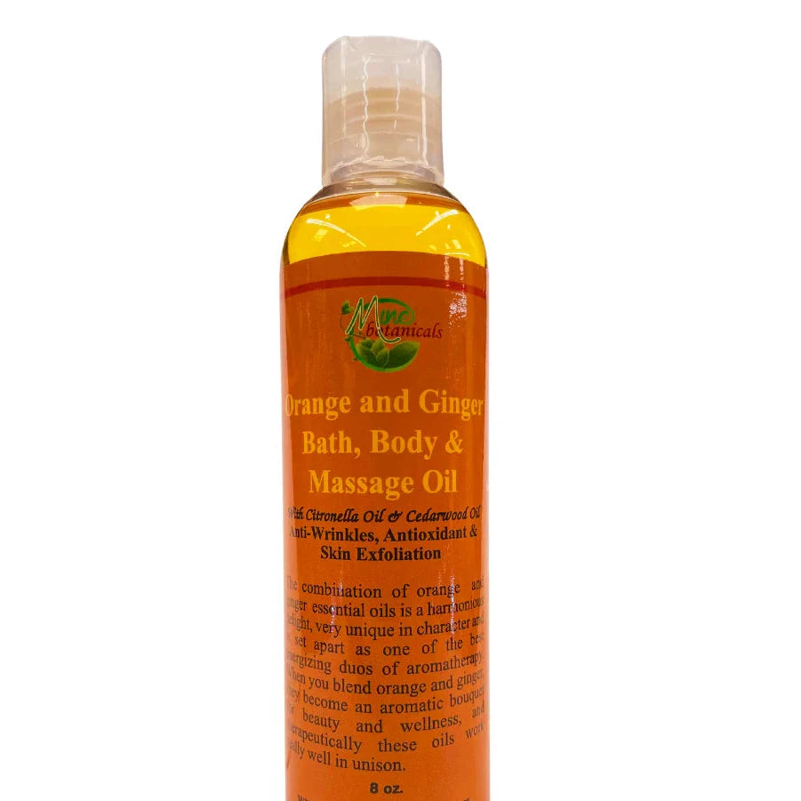 Orange & Ginger Bath, Body & Massage Oil