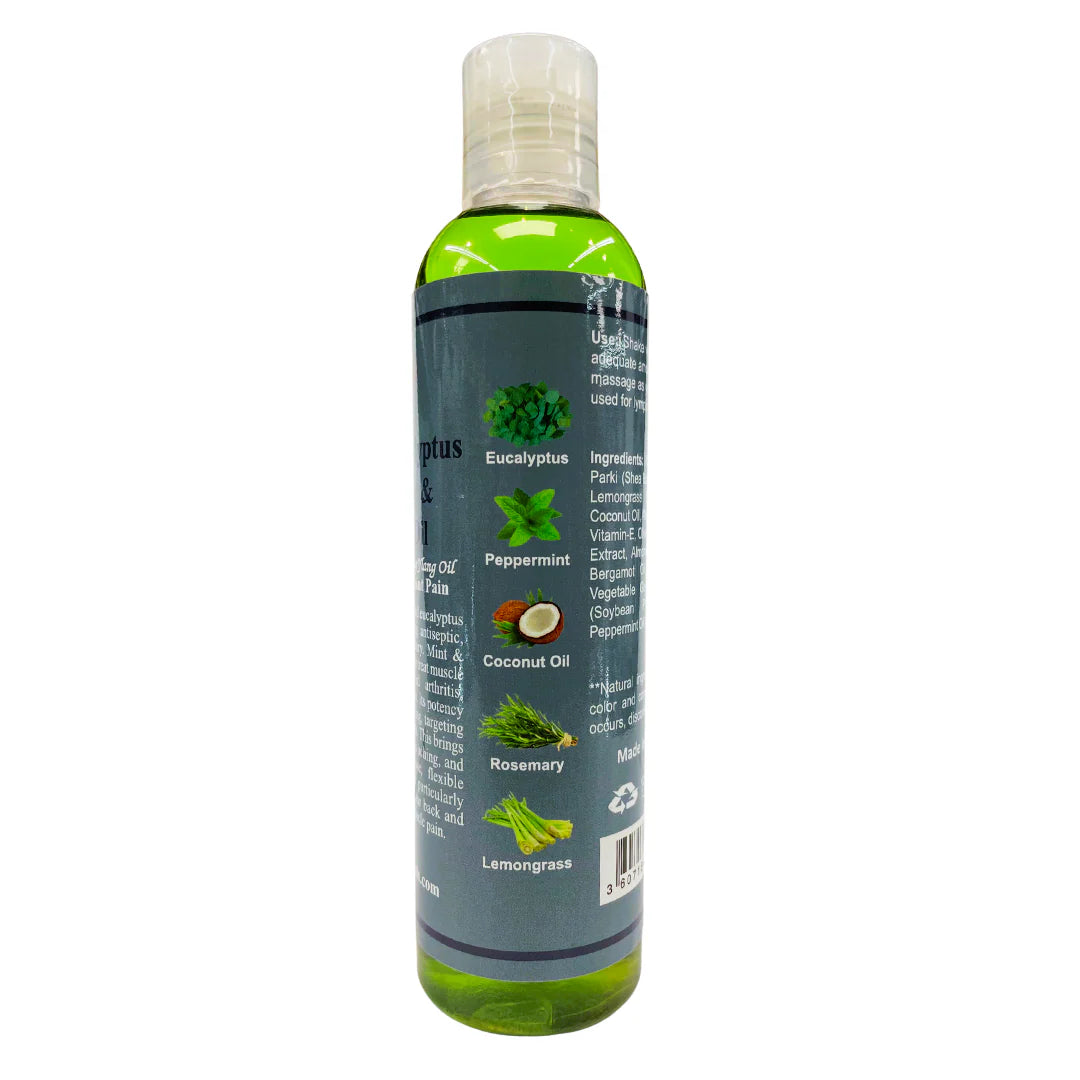 Mint & Eucalyptus Bath, Body & Massage Oil