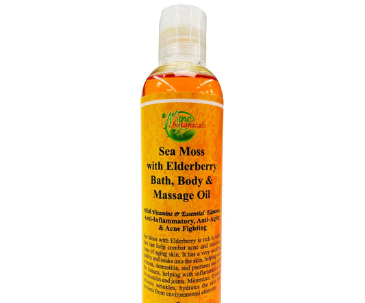 Sea Moss With Elderberry Bath, Body & Massage Oil