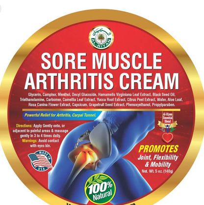 Sore Muscle Arthritis Cream
