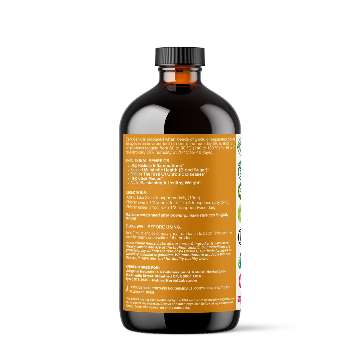 Black Garlic Bitters - NaturalHerbalLabs