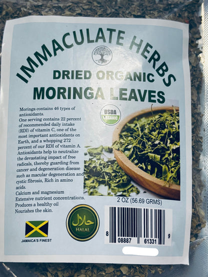 Dried Organic Moringa Leaves