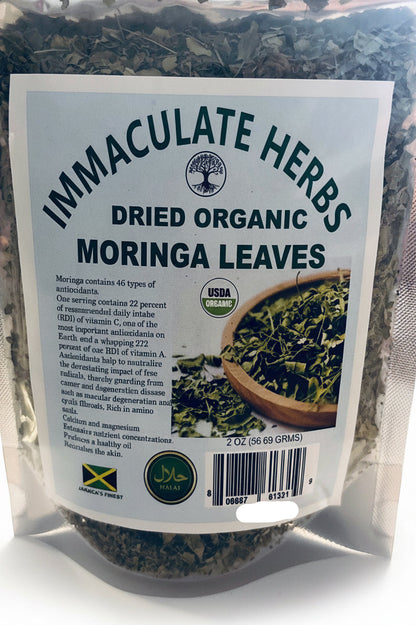 Dried Organic Moringa Leaves