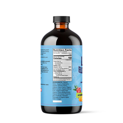 Liquid Elderberry Blend With Zinc, Vitamin C & Echinacea: (22mg Zinc Picolinate; 500mg Vitamin C) - NaturalHerbalLabs