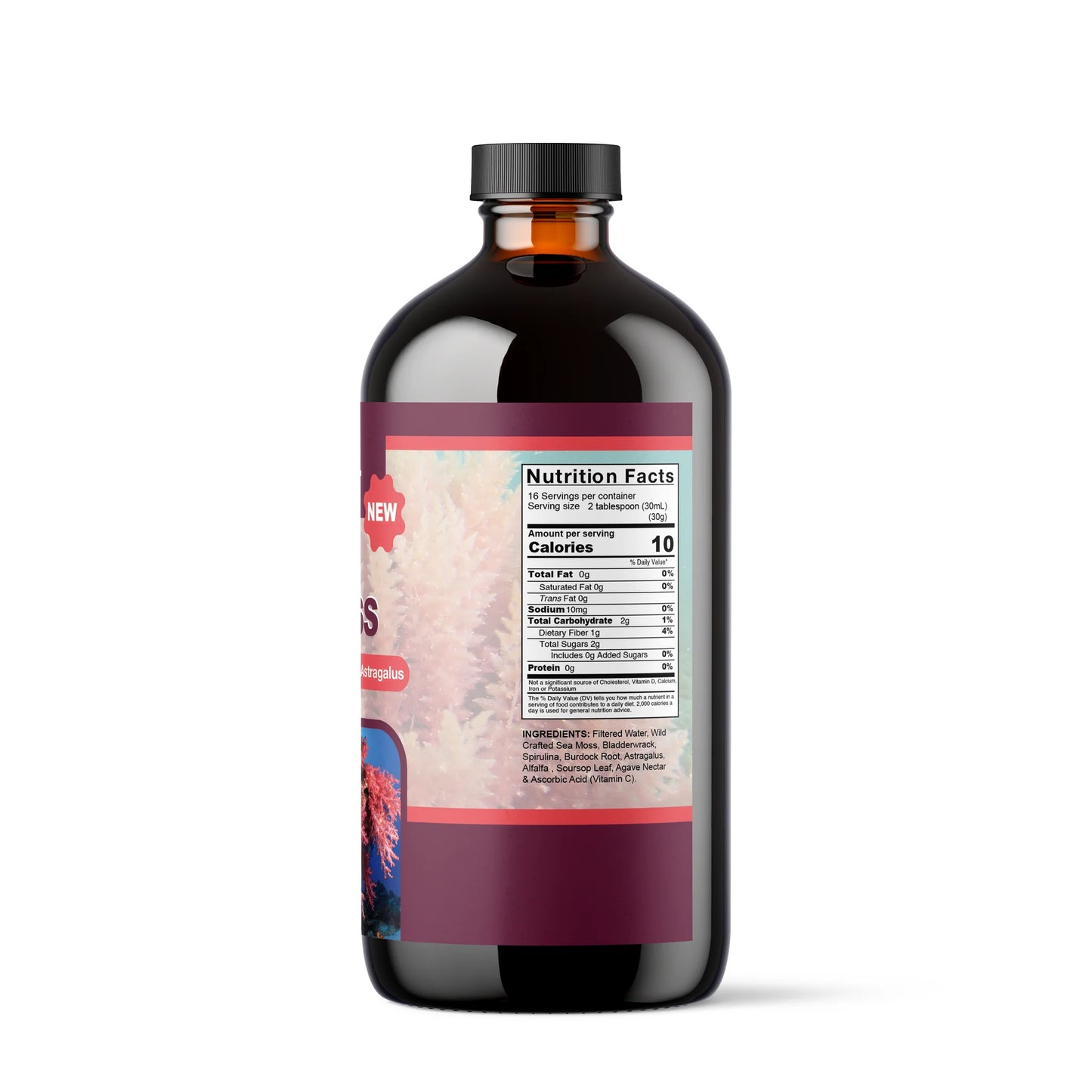 Liquid Seamoss With Spirulina, Bladderwrack, Burdock & Astragalus....- NaturalHerbalLabs