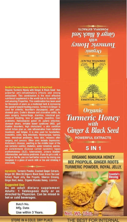 TURMERIC HONEY WITH GINGER & BLACK SEED Honey