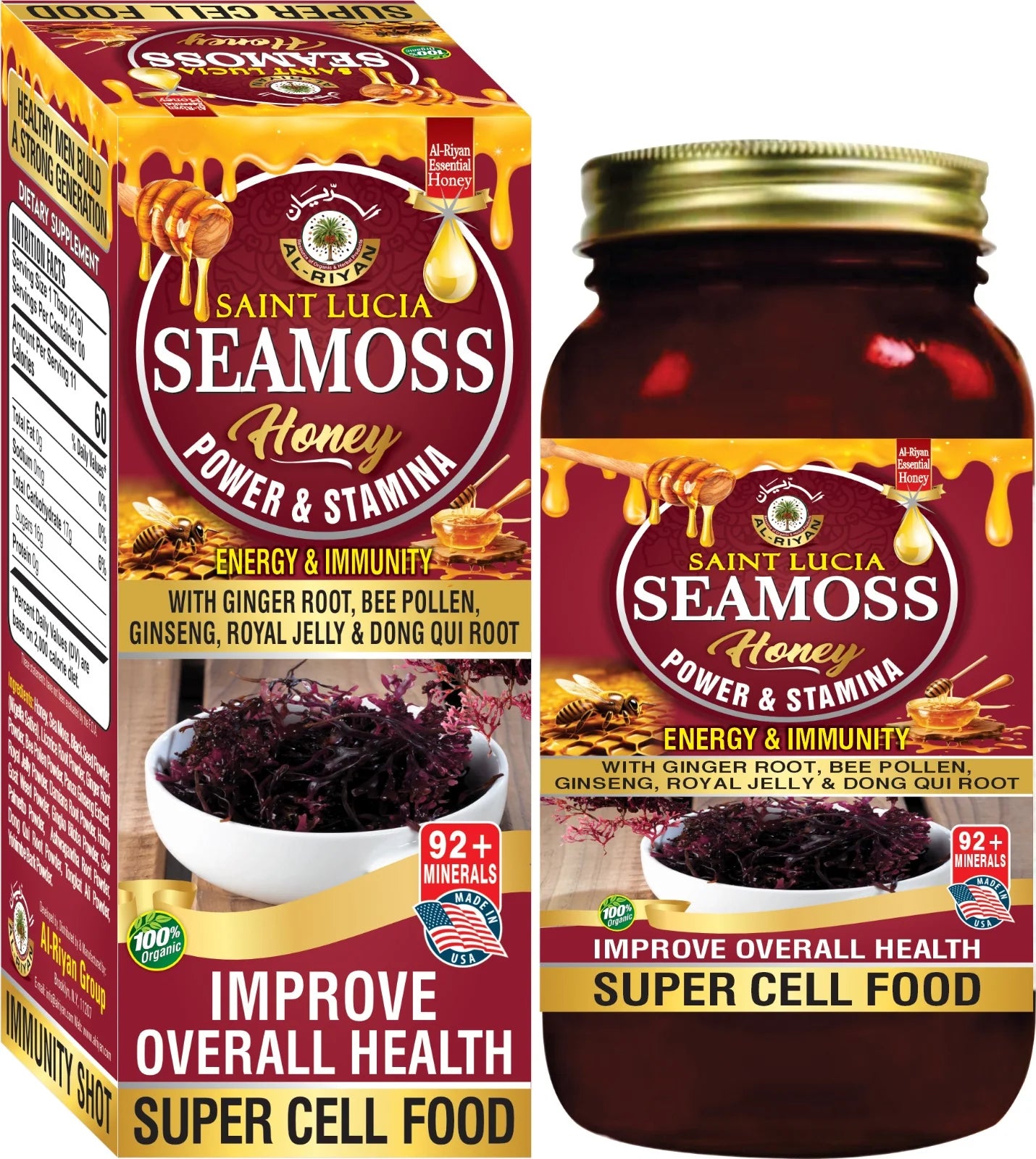 PURE SAINT LUCIA SEA MOSS HONEY