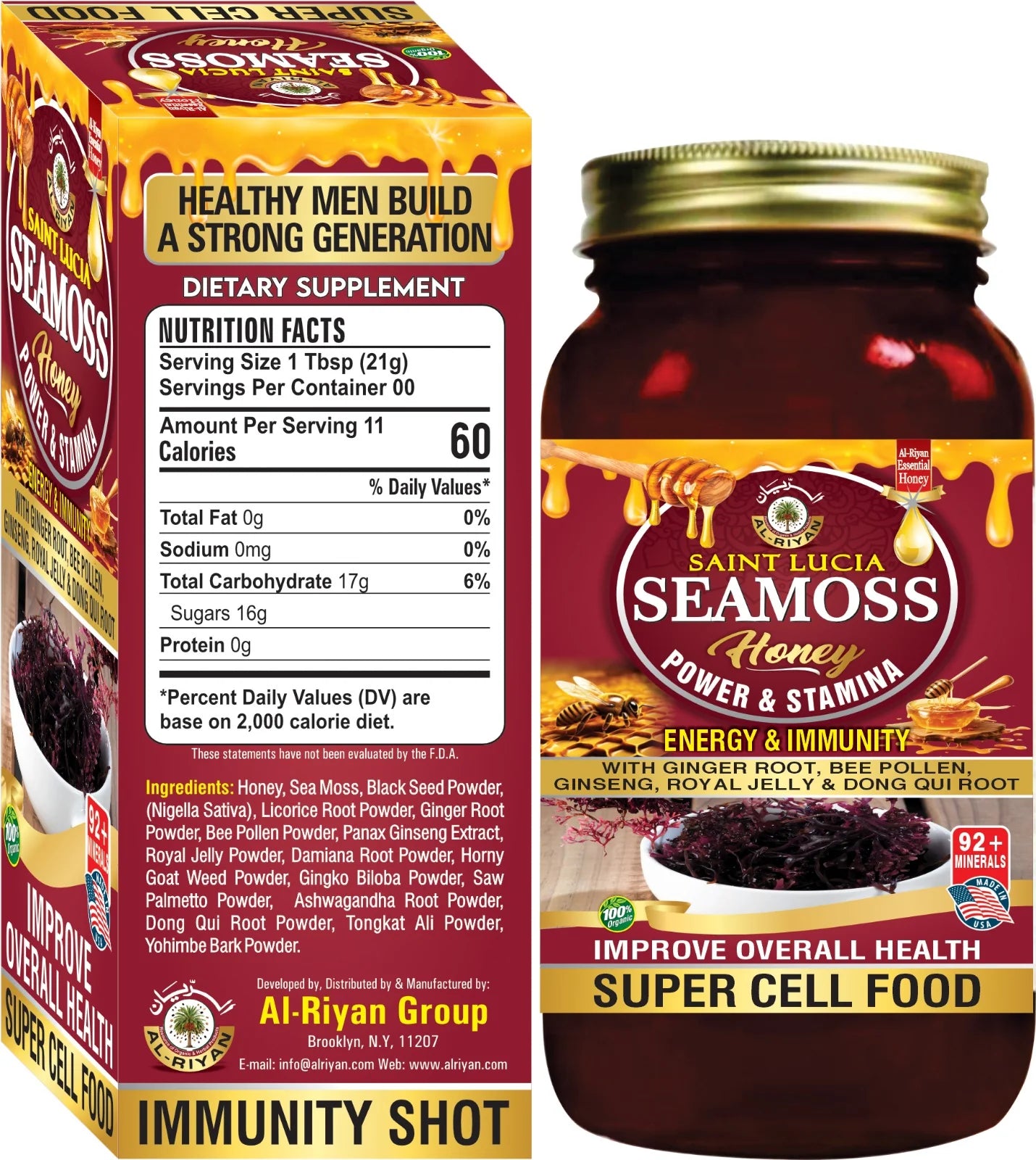 PURE SAINT LUCIA SEA MOSS HONEY