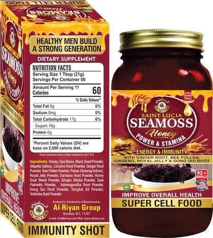 PURE SAINT LUCIA SEA MOSS HONEY