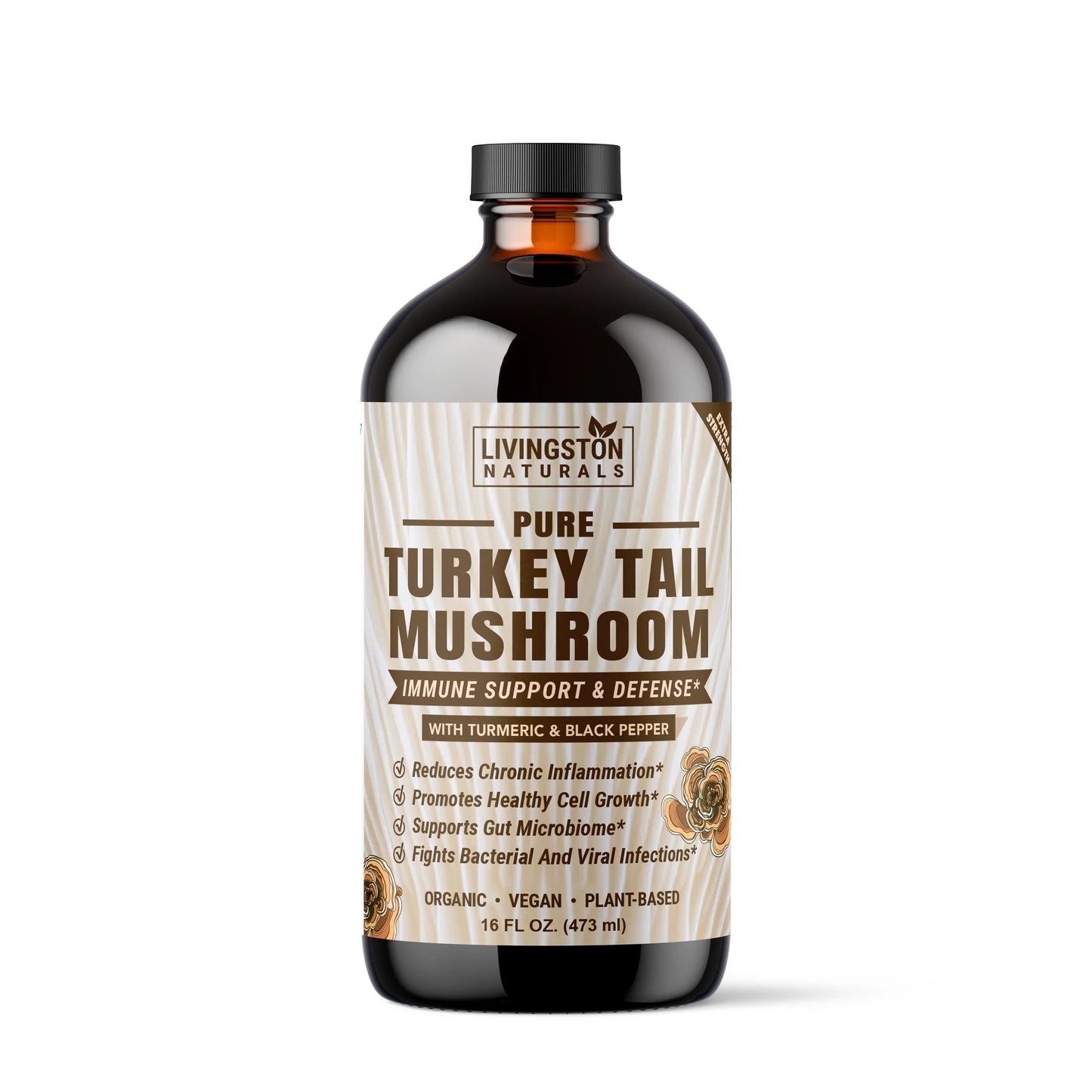 Pure Turkey Tail Mushroom - NaturalHerbalLabs