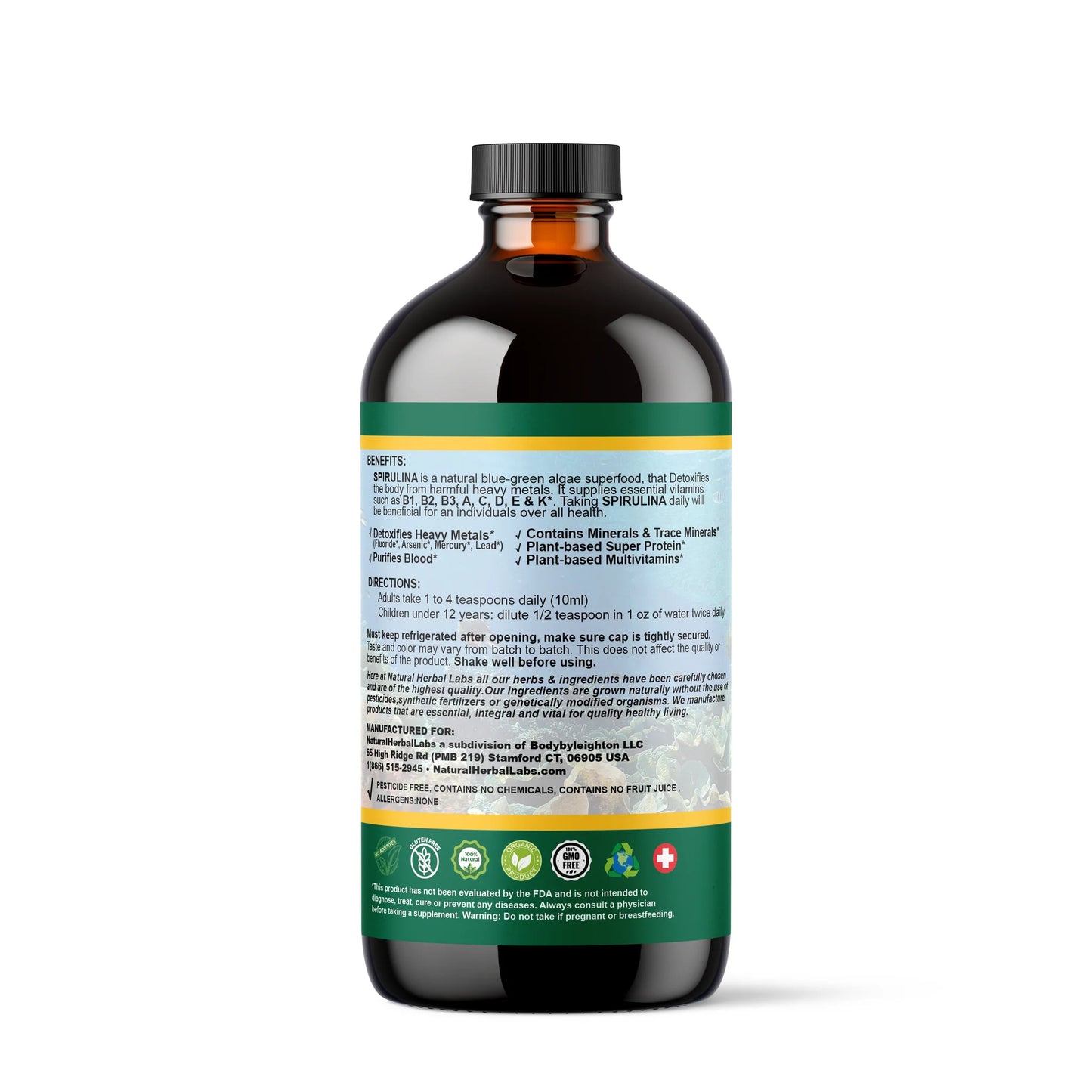 Pure Liquid Spirulina - NaturalHerbalLabs