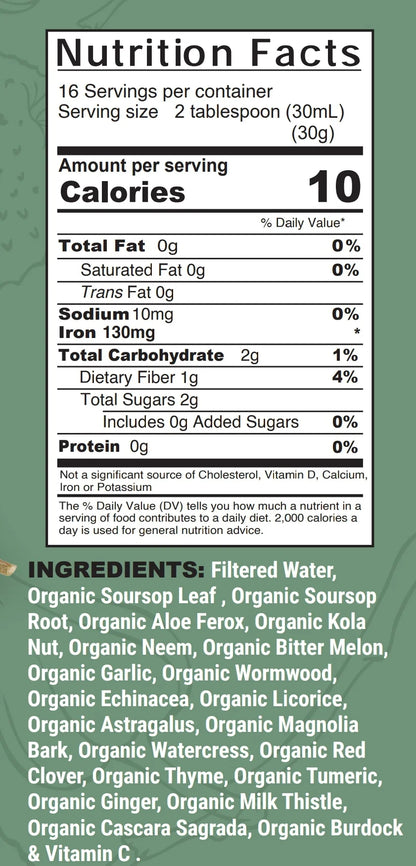 Super Moringa Soursop Bitters - NaturalHerbalLabs