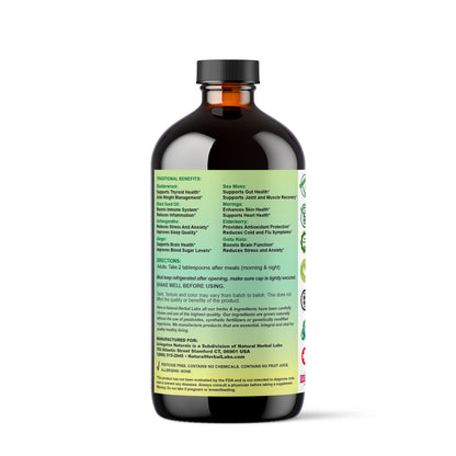 Seamoss,Elerberry,Blackseed,Turmeric,Ashwagandha,Ginger (Extra Strength) - NaturalHerabalLabs