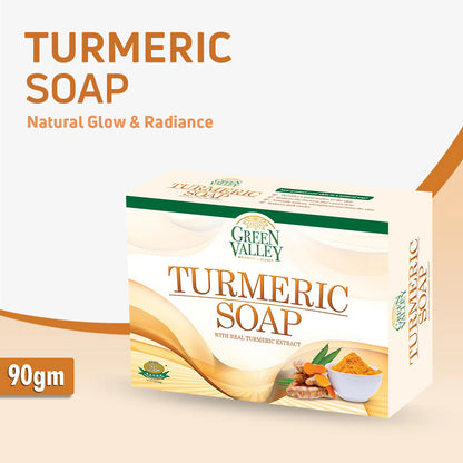 Green Valley Turmeric Soap Transparent Glycerin Bar